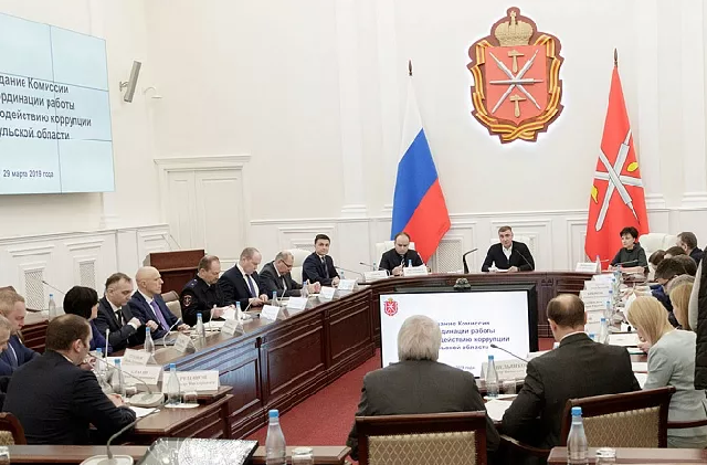 Участие счетной палаты Тульской области в  заседании Комиссии по координации работы по противодействию коррупции в Тульской области