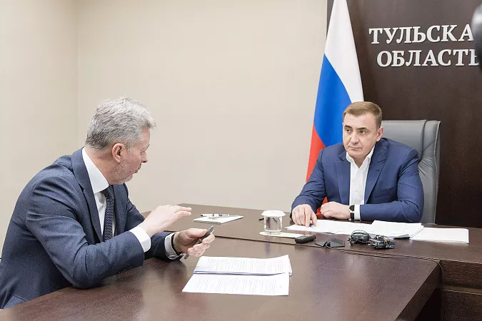 Рабочая встреча с Губернатором Тульской области 31 марта 2021 года