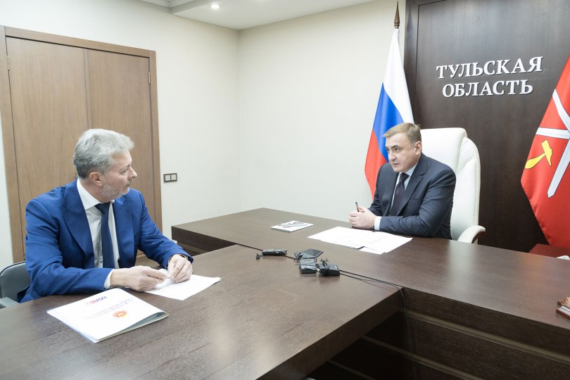 Рабочая встреча с Губернатором Тульской области 11 ноября 2021 года